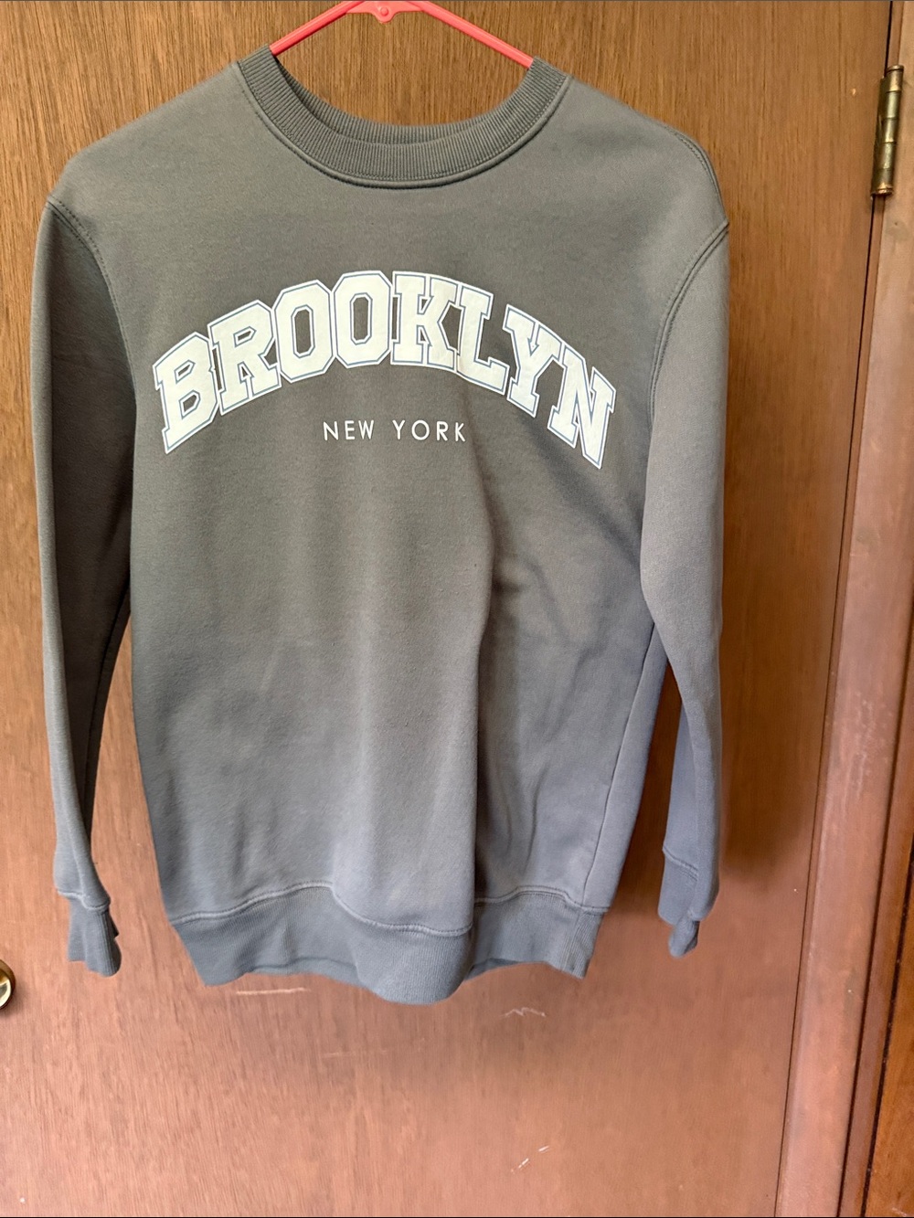 Brooklyn New York Crewneck Sweater - Gray